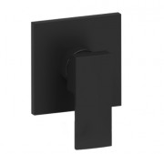 Змішувач для душу прихованого монтажу Paffoni Elle одноважільний 2 споживача чорний матовий EL 010 NO/M