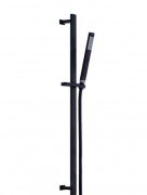 Душовий гарнітур зі штангою Paffoni Elle чорний матовий ZSAL 145 NO