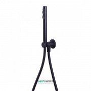 Душовий набір Paffoni Light з тримачом та шлангом чорний матовий ZDUP 094 NO