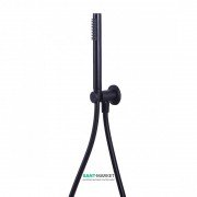 Душовий набір Paffoni Light з тримачом та шлангом чорний матовий ZDUP 094 NO