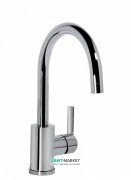 Змішувач для раковини Tres Lex-tres одноважільний з поворотним виливом хром 181403