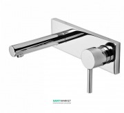 Смеситель для раковины Tres Alplus настенный однорычажный хром 20321001