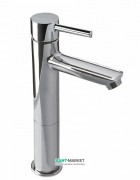 Змішувач для раковини Tres Alplus одноважільний з донним клапаном хром 20321701D