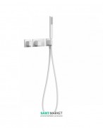 Термостат для душу Tres Block System colors з ручним душем 2 споживача білий матовий 20725291BM