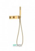 Термостат для душа Tres Block System colors с ручным душем 1 потребитель золото 20725191OR