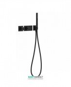 Термостат для душу Tres Block System colors з ручним душем 1 споживач чорний матовий 20735191NM