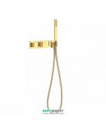 Термостат для душу Tres Block System colors з ручним душем 2 споживача золото 20725291OR