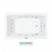 Ванна аеро- та гідромасажна акрилова прямокутна PoolSpa Fantasy 185х115 система Smart 2 білий PHP1H10ST2C0000