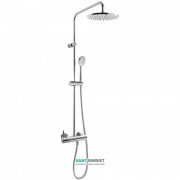 Душевая стойка Tres Alplus со смесителем верхним и ручным душем хром 20319101