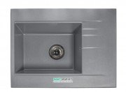 Мойка для кухни Miraggio Bodrum 650 врезная прямоугольная с крылом матовый gray 0000008