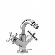 Змішувач для біде Tres Bimax-Tres двухвентильний з донним клапаном хром 168120