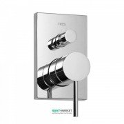 Змішувач для душа Tres Max-Tres одноважільний вбудовується 2 канала хром 06218002