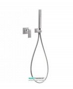 Смеситель для душа Tres Cuadro Tres однорычажный с ручным душем хром 00617703