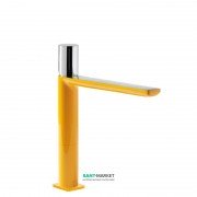 Змішувач для раковини Tres Loft colors одноважільний вилив 172 мм янтарно-жовтий/хром 20020304AM