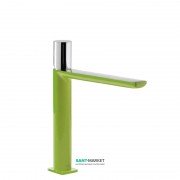 Змішувач для раковини Tres Loft colors одноважільний вилив 172 мм зелений/хром 20020304VE