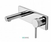 Змішувач для раковини Tres Max-Tres одноважільний настінний хром 06220001