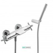 Термостат для ванной Tres Max-Tres двухвентильный с каскадным изливом хром 06317209