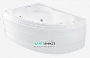 Ванна гідромасажна акрилова PoolSpa Klio Asym 150х100 L ліва система Smart 1 білий PHAC210ST1C0000