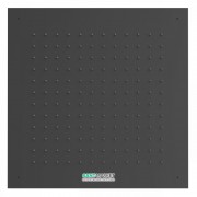 Верхній душ Tres Inox 500х500 мм 1 тип струменя чорний матовий 134951NM