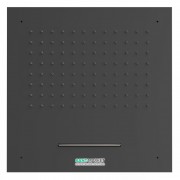 Верхній душ Tres Inox 500х500 мм 2 типу струменя чорний матовий 29995501NM