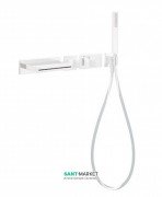 Термостат для ванни Tres Block System з ручним душем білий матовий 20719201BM