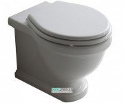 Унітаз Galassia Ethos підлоговий без бачка без сидіння білий 8437