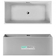 Ванна акрилова Galassia Vasca окремостояча прямокутна білий 8965