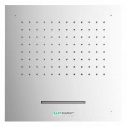 Верхний душ Tres Inox 500х500 мм 2 типа струи хром 29995501