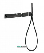 Термостат для ванны Tres Block System colors с ручным душем черный матовый 20739201NM