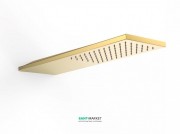 Верхній душ зі стіни Tres Inox 160х550 мм 1 тип струменя золото 29990303OR