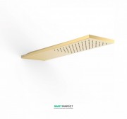 Верхній душ зі стіни Tres Inox 210х550 мм 1 тип струменя золото матовий 29990302OM