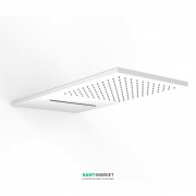 Верхний душ со стены Tres Inox 280х550 мм 2 типа струи белый матовый 29990301BM