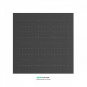 Верхній душ Tres Inox 380х380 мм 1 тип струменя чорний матовий 134944NM