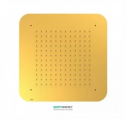 Верхній душ Tres Inox 420х420 мм 1 тип струменя золото 29951607OR