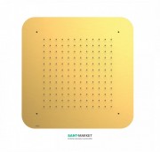 Верхній душ Tres Inox 420х420 мм 1 тип струменя золото матовий 29951607OM