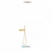 Душевая система Tres Block System colors термостатическая матовое золото 20735204OM