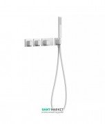 Термостат для душу Tres Block System colors з ручним душем 3 споживача білий матовий 20725391BM