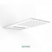 Верхній душ зі стіни Tres Inox 280х550мм 2 типу струменя білий матовий 29990301BM