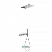 Душевая система Tres Block System термостатическая с верхним и ручным душем хром 20735302