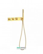 Термостат для душу Tres Block System colors 3 споживача золото 20735391OR