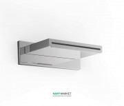 Верхній душ зі стіни Tres Inox 152х236 мм водоспад хром 29990304
