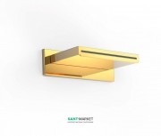 Верхній душ зі стіни Tres Inox 152х236 мм водоспад золото 29990304OR