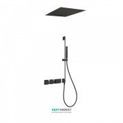 Душевая система Tres Block System colors термостатическая черный матовый 20725311NM