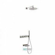 Душевая система Tres Block System colors термостатическая сталь 20735308AC