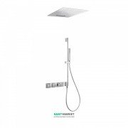 Душевая система Tres Block System термостатическая с верхним и ручным душем хром 20725311