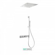 Душова система Tres Block System термостатична з верхнім і ручним душем хром 20725313