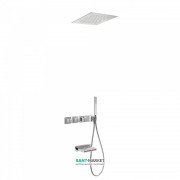 Душова система Tres Block System термостатична з верхнім і ручним душем хром 20725306