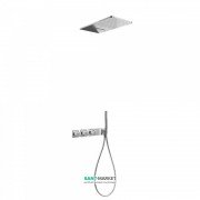 Душевая система Tres Block System термостатическая с верхним и ручным душем хром 20735302