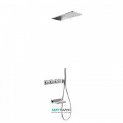 Душевая система Tres Block System термостатическая с верхним и ручным душем хром 20735305