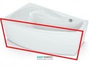 Панель для ванны PoolSpa Nicole 140х75 фронтальная L левая акрил белый PWOOG10OP000000